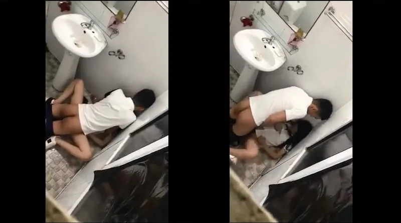 Em ghệ say xỉn và người tình trong phòng tắm nhà hàng